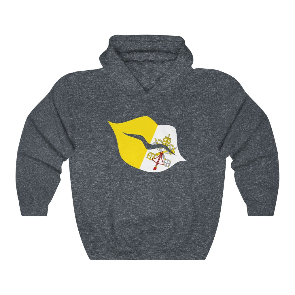 Holy See Lips Flag Hoodie Sweatshirt - Unisex