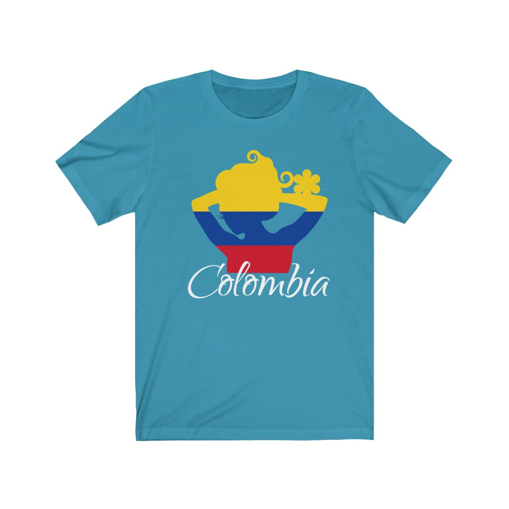 Colombia Lady Flag Premium Tee 2 - Unisex