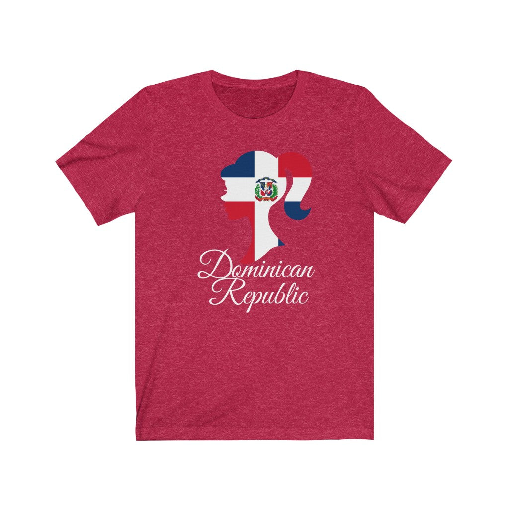 Dominican Republic Girl Flag Premium Tee 2 - Unisex
