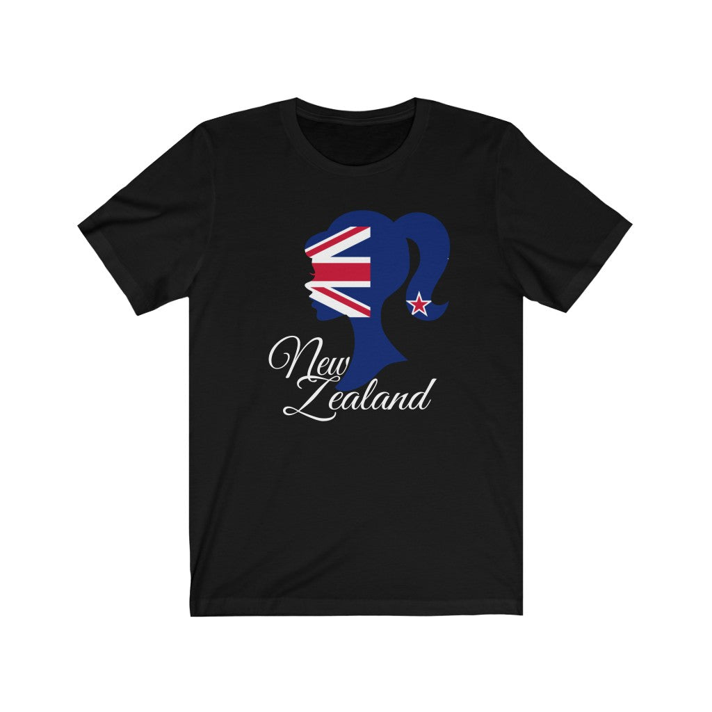 New Zealand Girl Flag Premium Tee 2 - Unisex