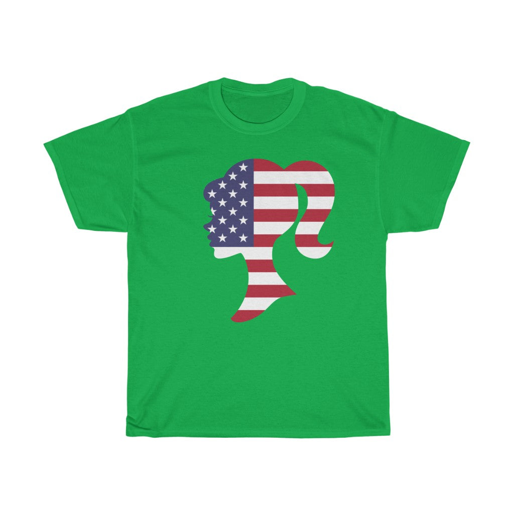 United States of America Girl Flag Standard Tee - Unisex