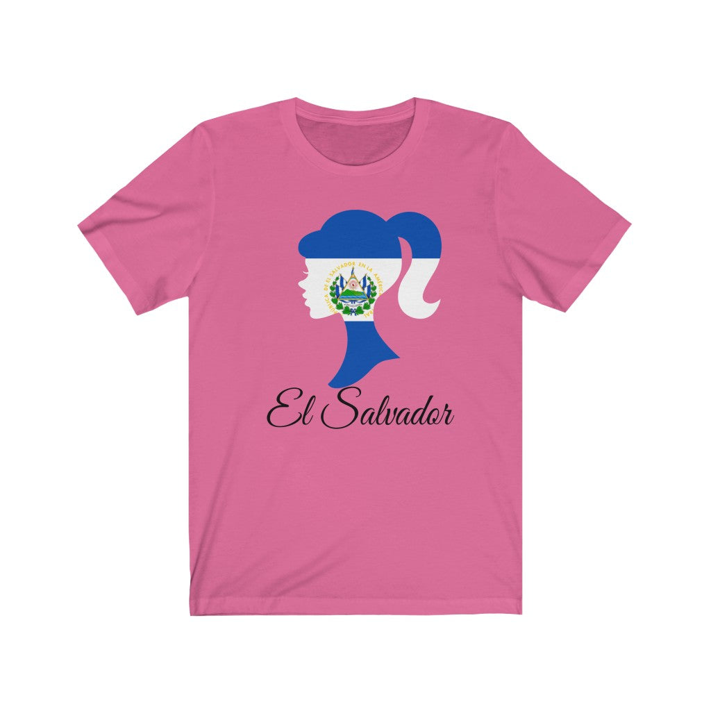El Salvador Girl Flag Premium Tee 1 - Unisex