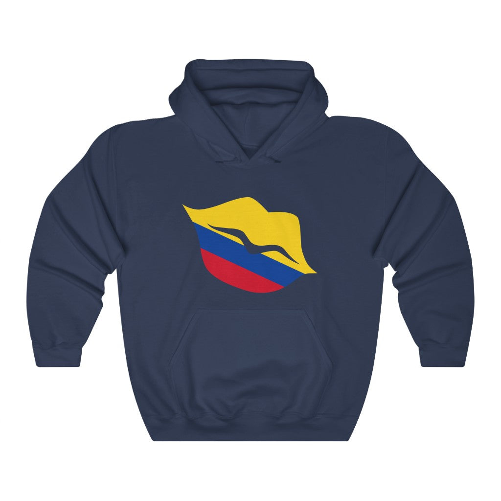 Colombia Lips Flag Hoodie Sweatshirt - Unisex