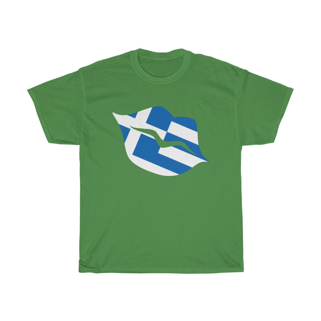 Greece Lips Flag Standard Tee - Unisex