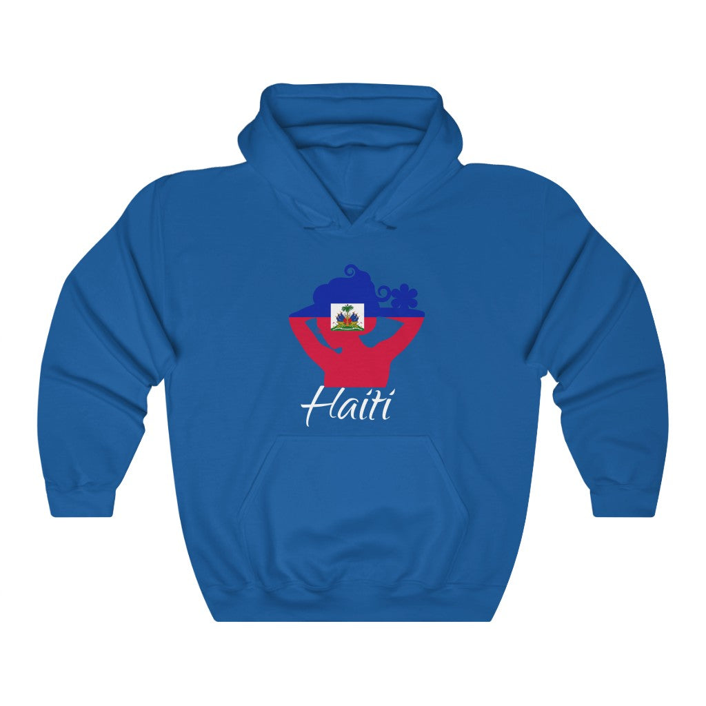 Haiti Lady Flag Hoodie Sweatshirt 2 - Unisex