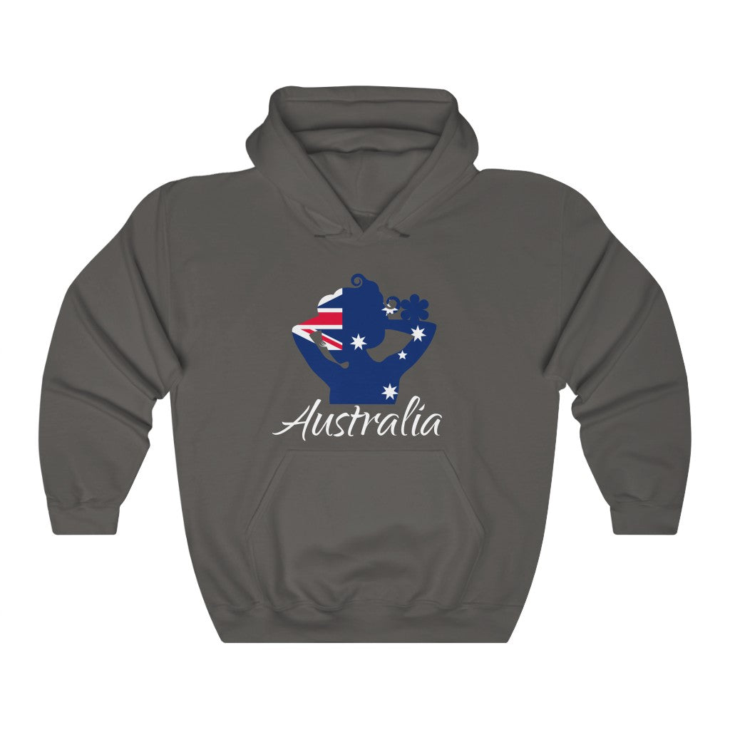 Australia Lady Flag Hoodie Sweatshirt 2 - Unisex