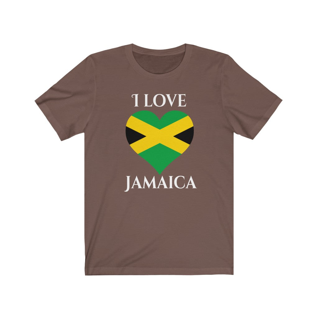 Jamaica Heart Flag Premium Tee 2 - Unisex