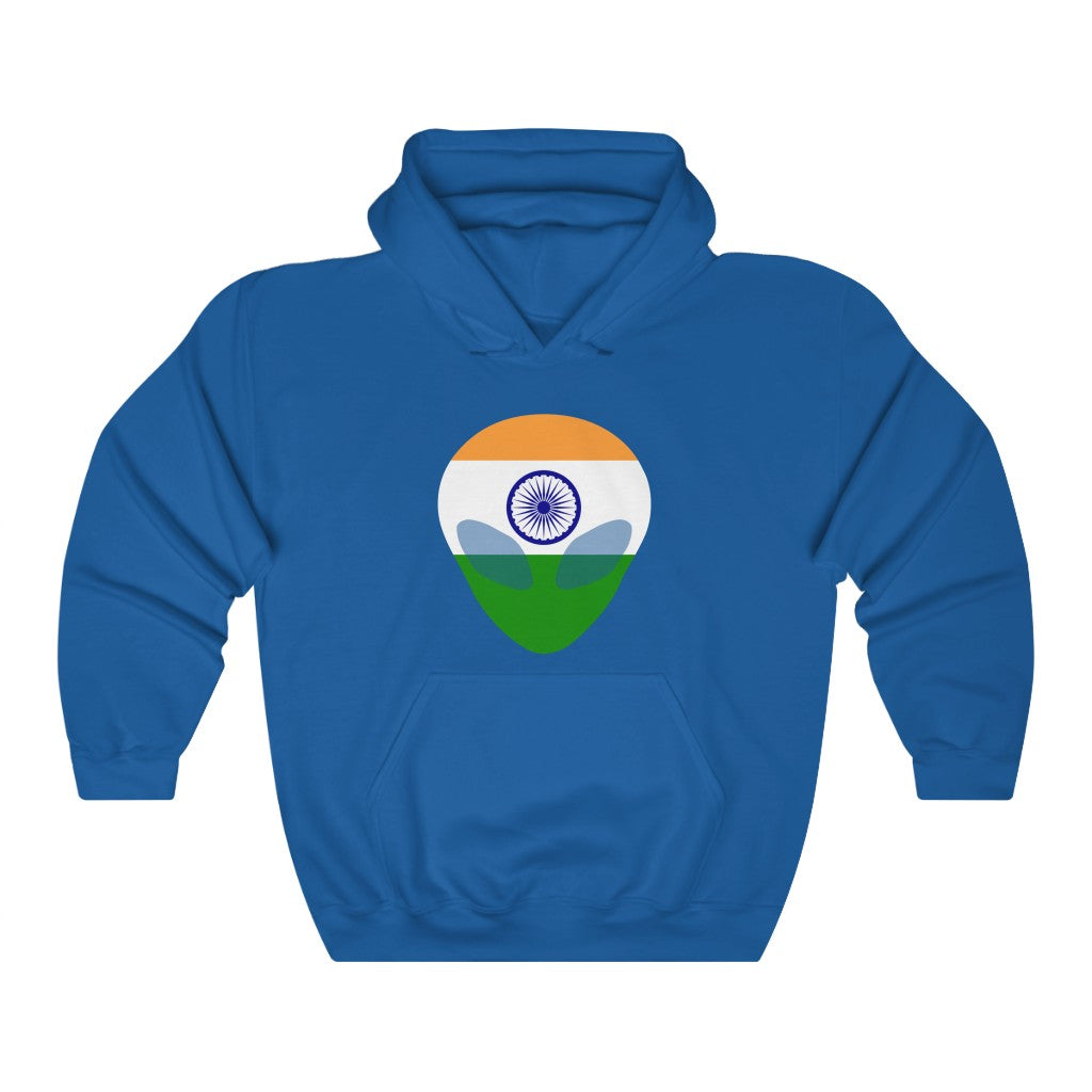 India Alien Flag Hoodie Sweatshirt - Unisex