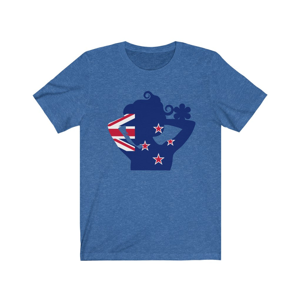 New Zealand Lady Flag Premium Tee - Unisex