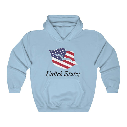 United States of America Lips Flag Hoodie Sweatshirt 1 - Unisex