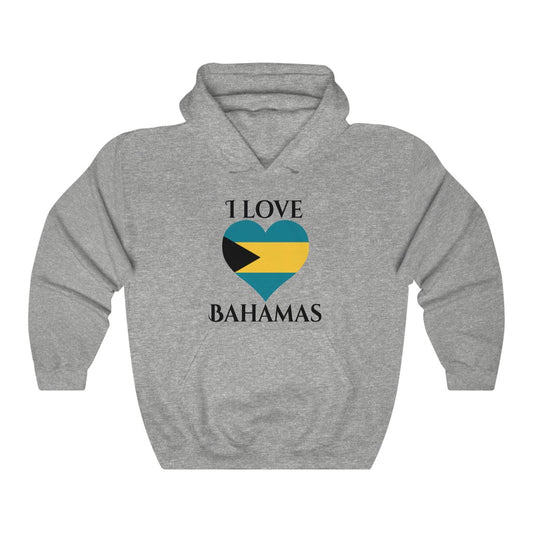 Bahamas Heart Hoodie Sweatshirt 1 - Unisex
