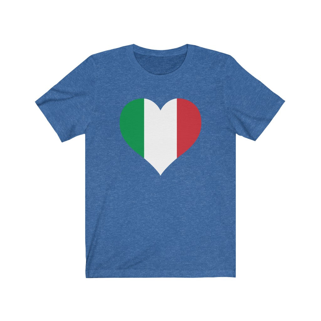 Italy Heart Flag Premium Tee - Unisex