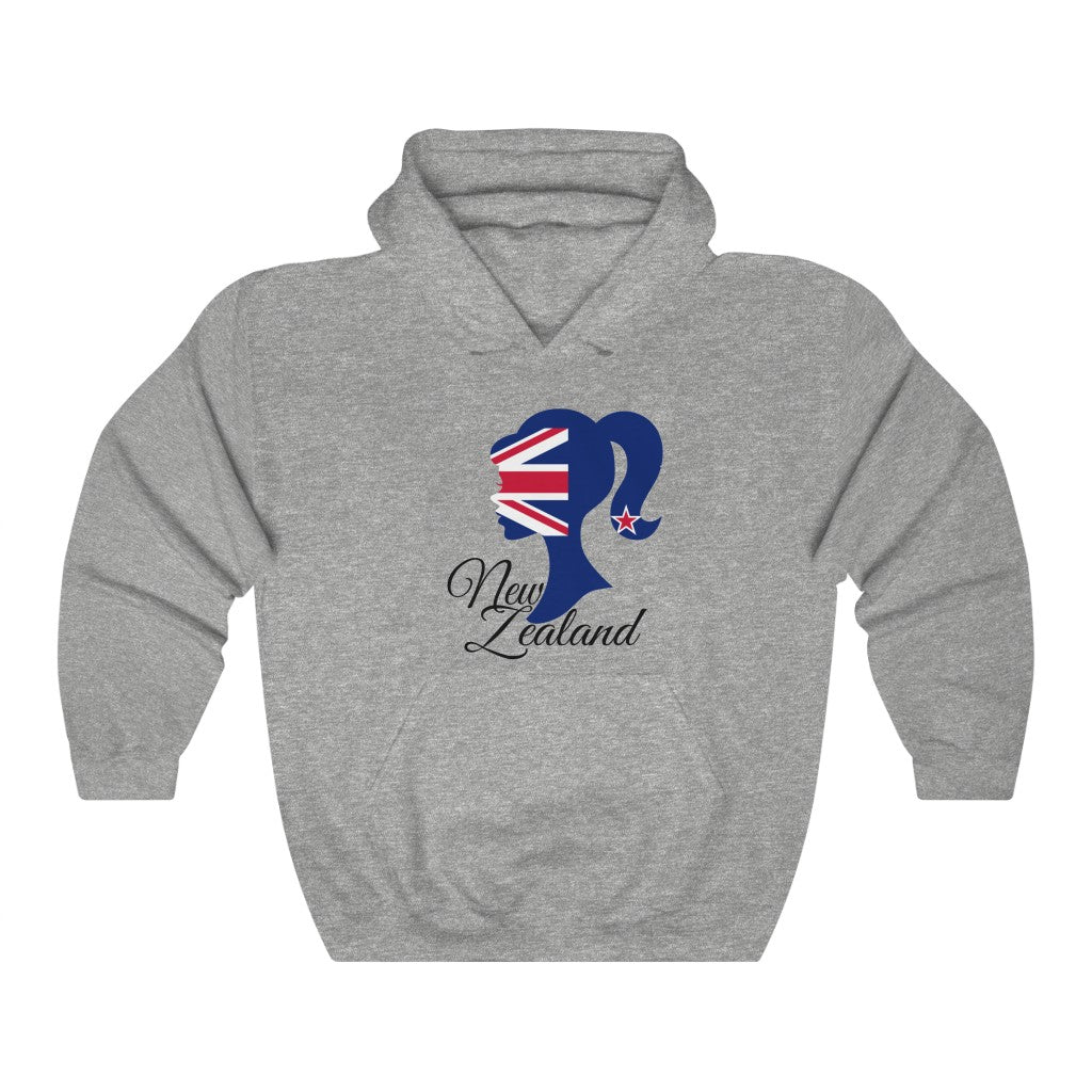 New Zealand Girl Flag Hoodie Sweatshirt 1 - Unisex