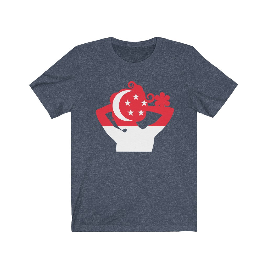 Singapore Lady Flag Premium Tee - Unisex
