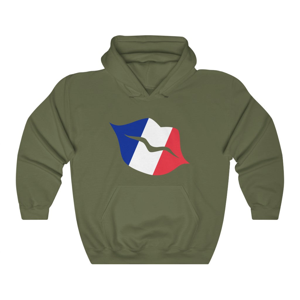 France Lips Flag Hoodie Sweatshirt - Unisex