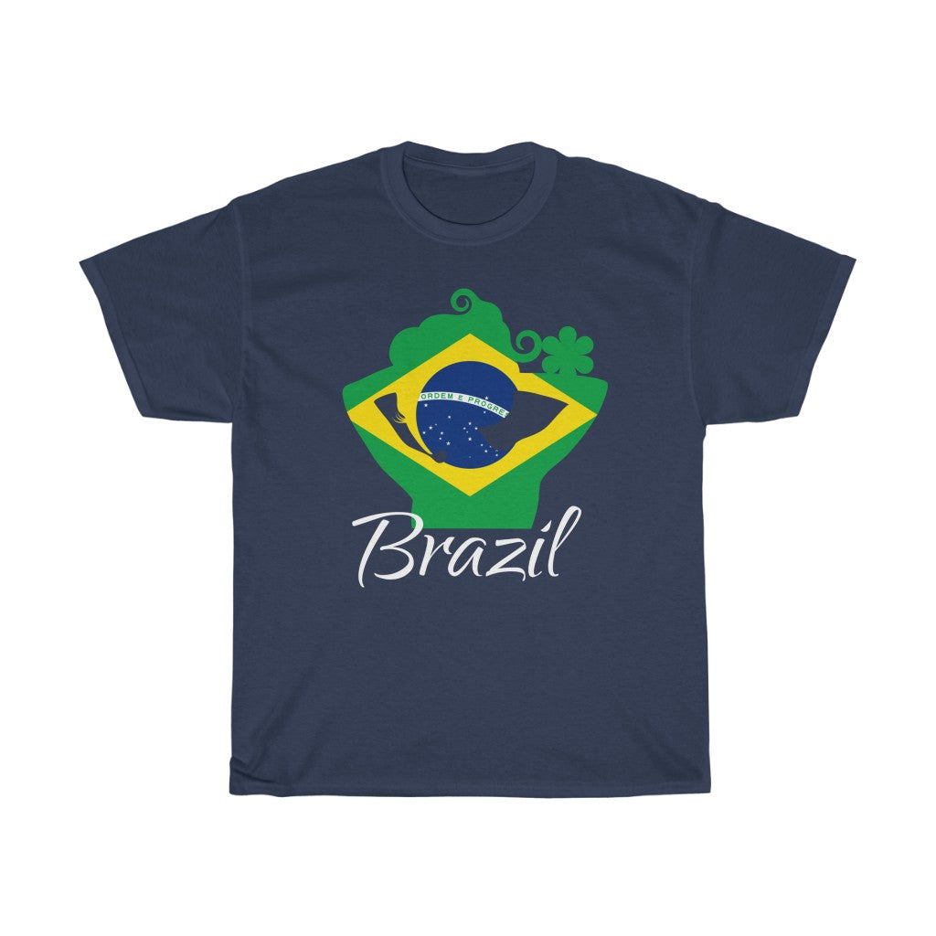 Brazil Lady Flag Standard Tee 2 - Unisex
