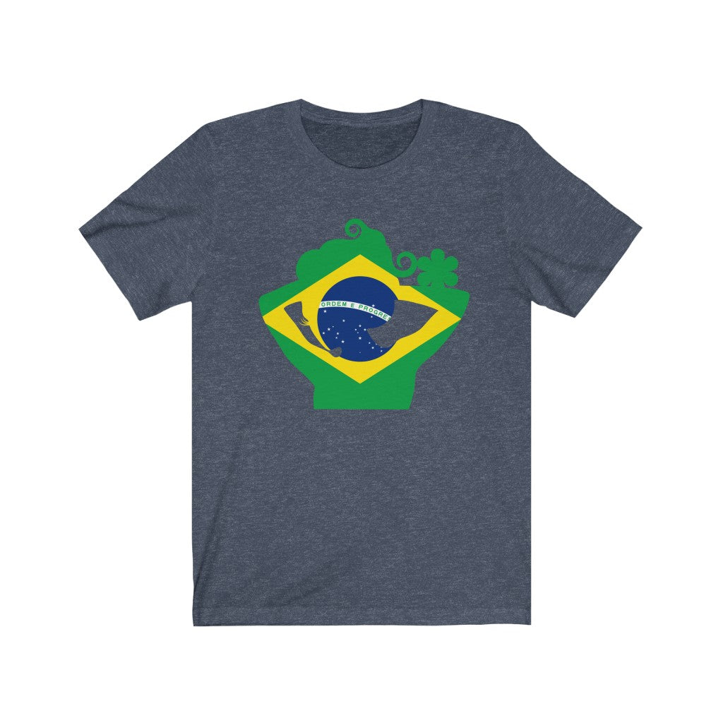 Brazil Lady Flag Premium Tee - Unisex