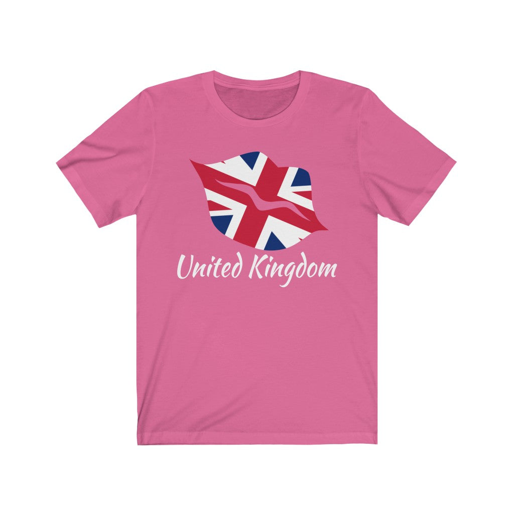 United Kingdom Lips Flag Premium Tee 2 - Unisex