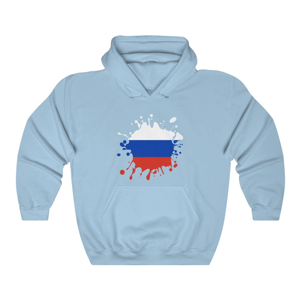 Russia Splat Flag Hoodie Sweatshirt - Unisex