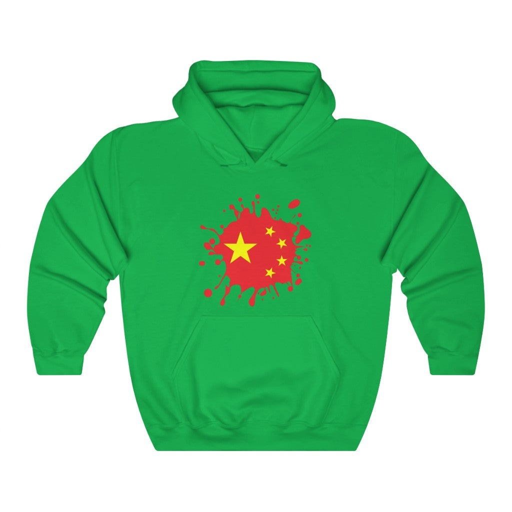 China Splat Flag Hoodie Sweatshirt - Unisex