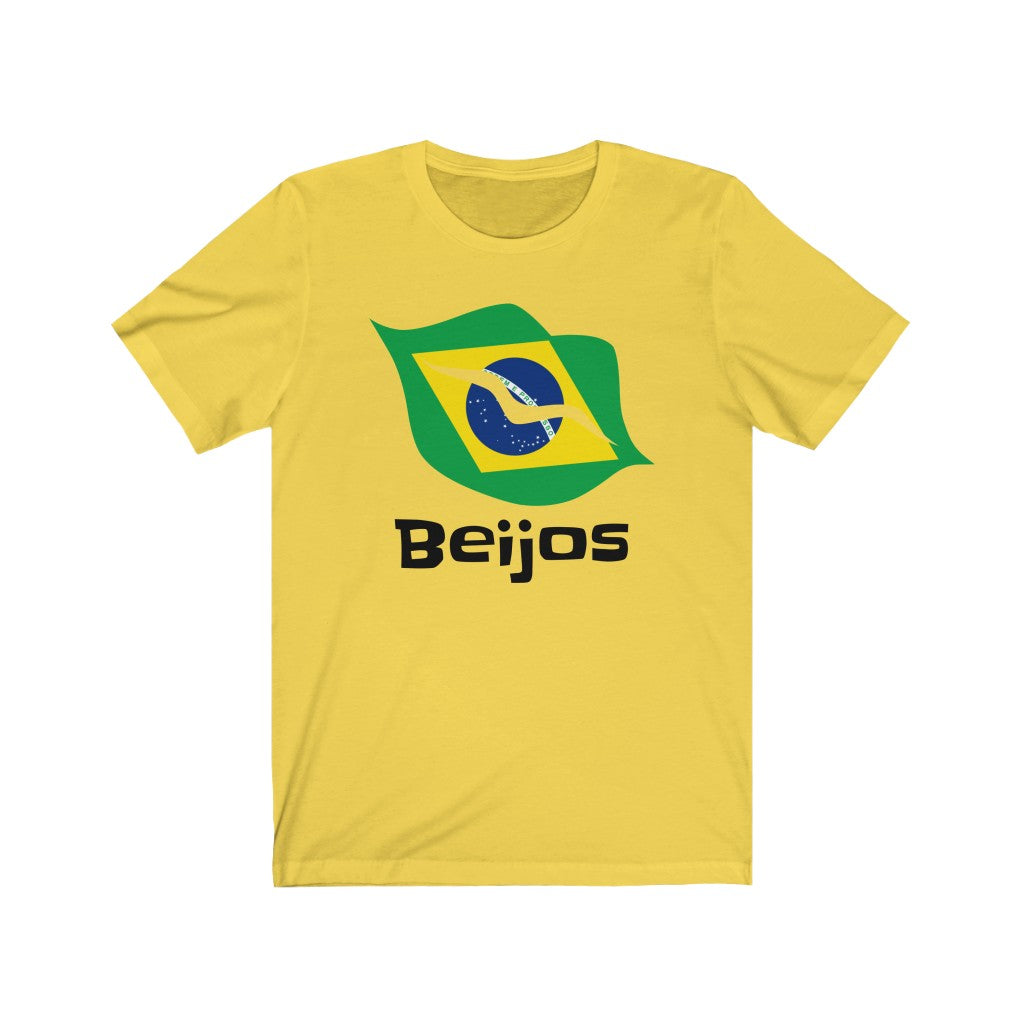 Brazil (Beijos) Lips Flag Premium Tee 1 - Unisex