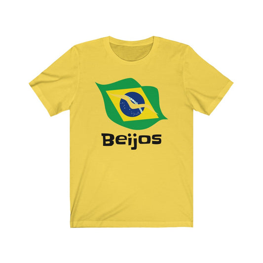 Brazil (Beijos) Lips Flag Premium Tee 1 - Unisex