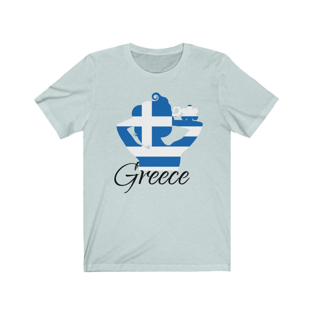 Greece Lady Flag Premium Tee 1 - Unisex