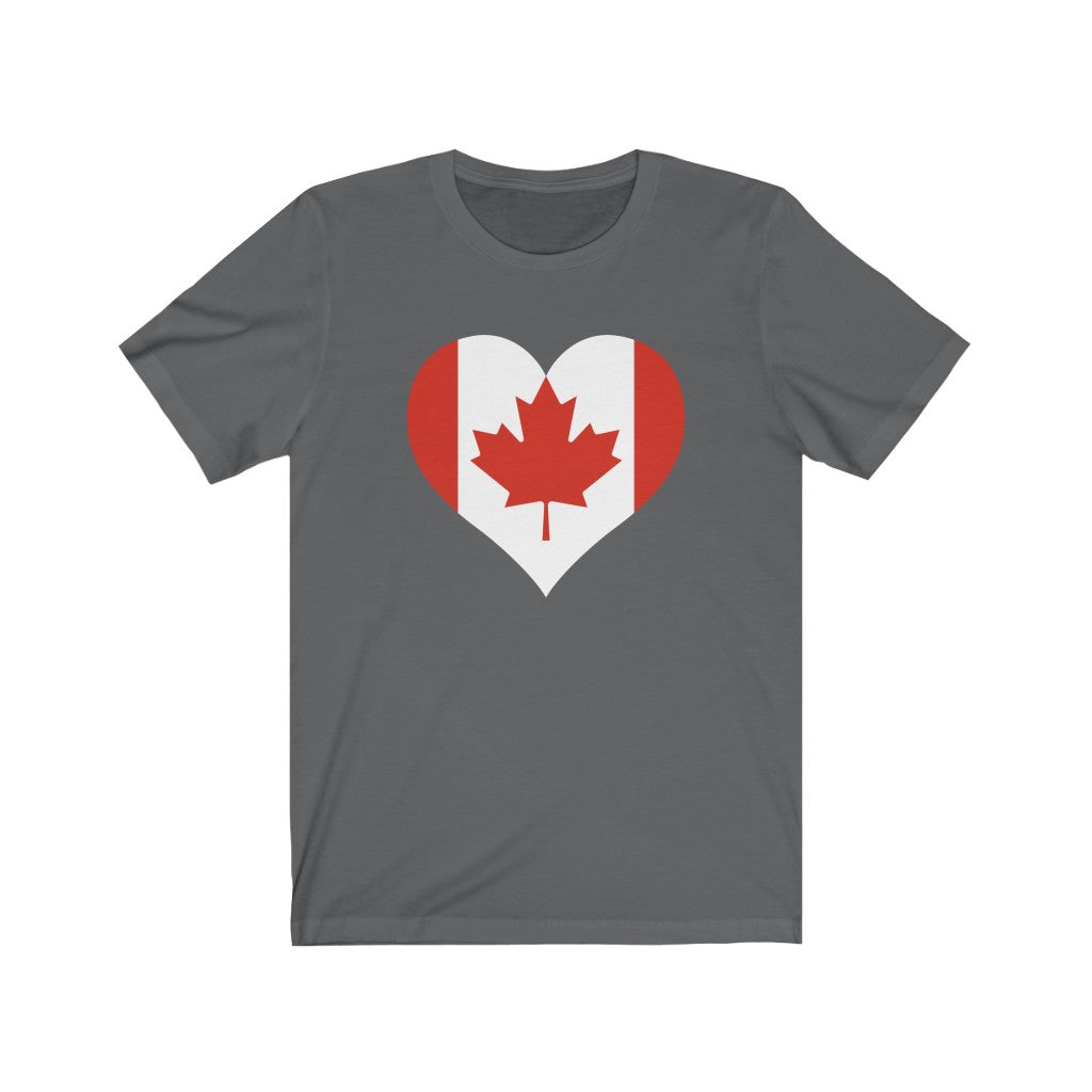 Canada Heart Flag Premium Tee - Unisex