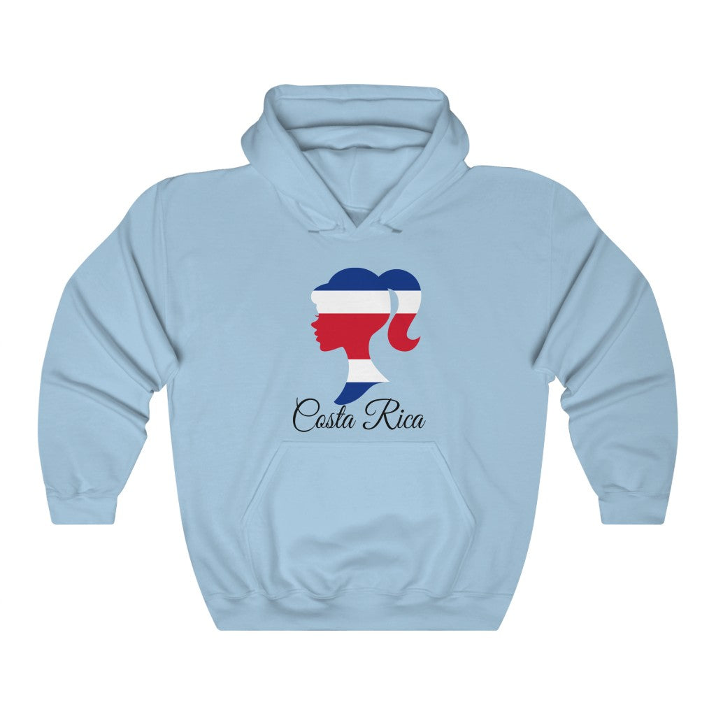 Costa Rica Girl Flag Hoodie Sweatshirt 1 - Unisex