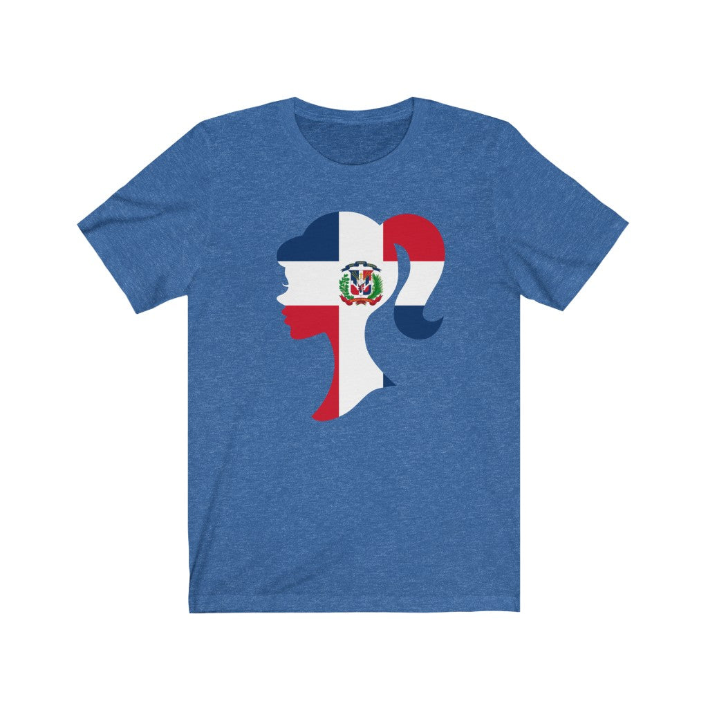 Dominican Republic Girl Flag Premium Tee - Unisex