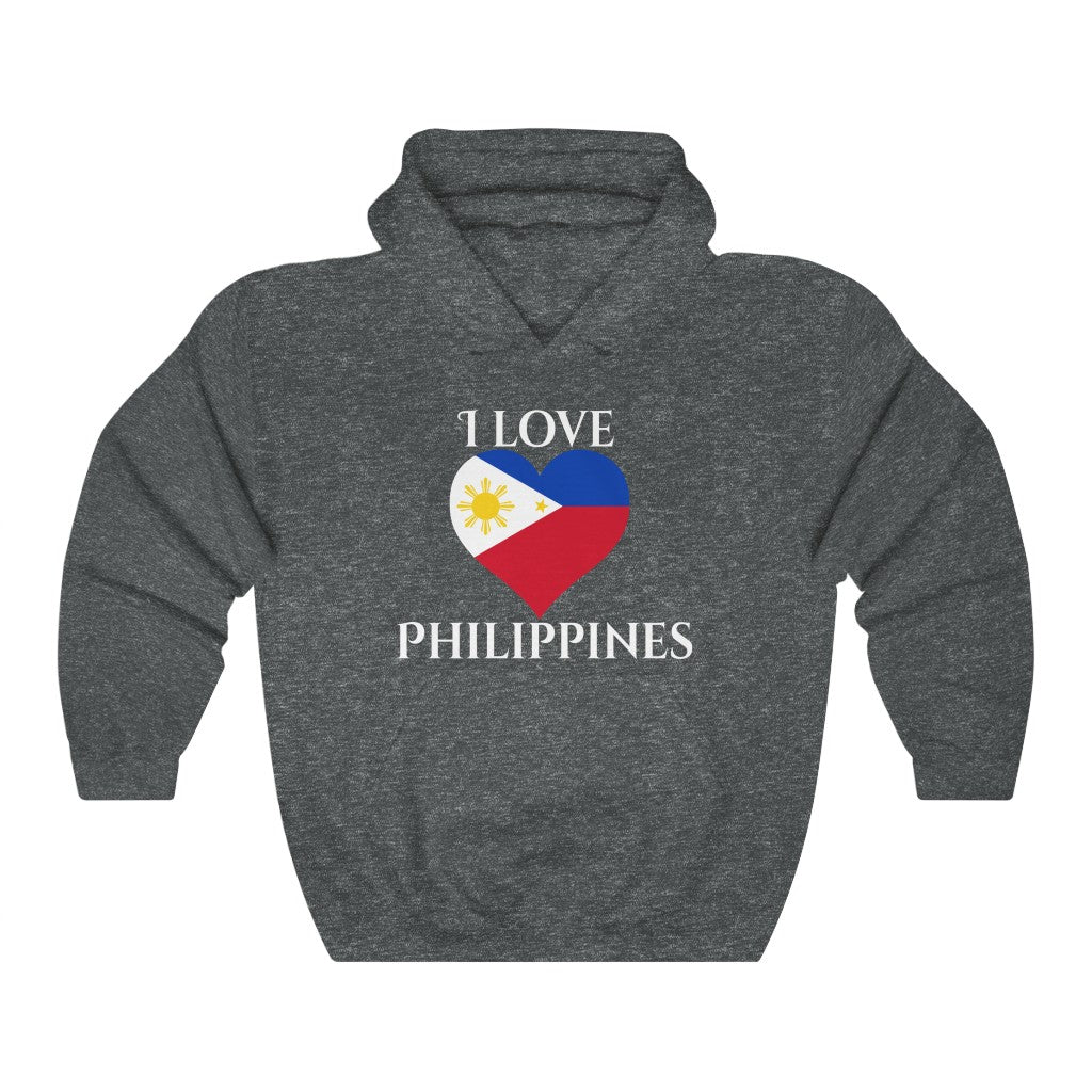 Philippines Heart Flag Hoodie Sweatshirt 2 - Unisex