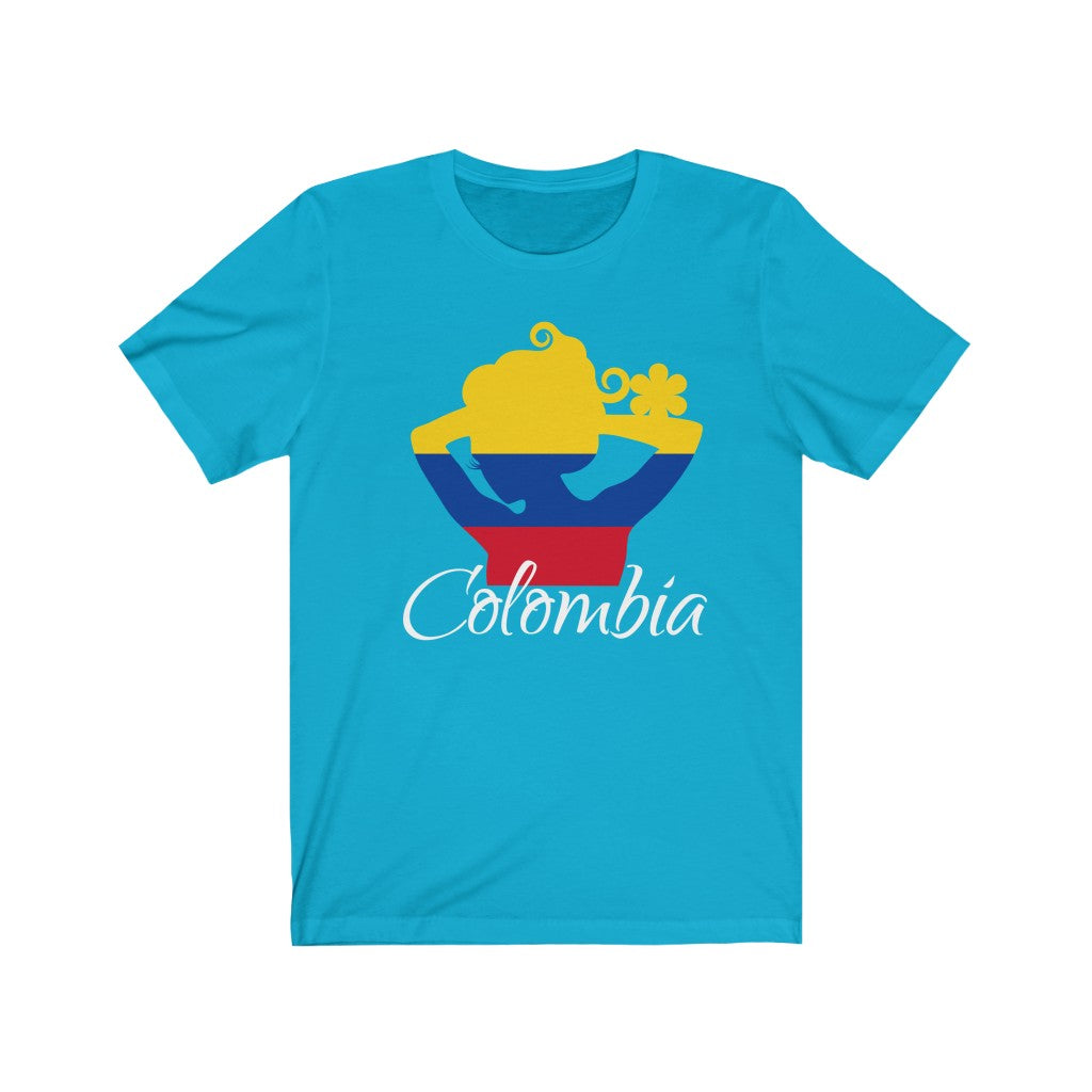Colombia Lady Flag Premium Tee 2 - Unisex