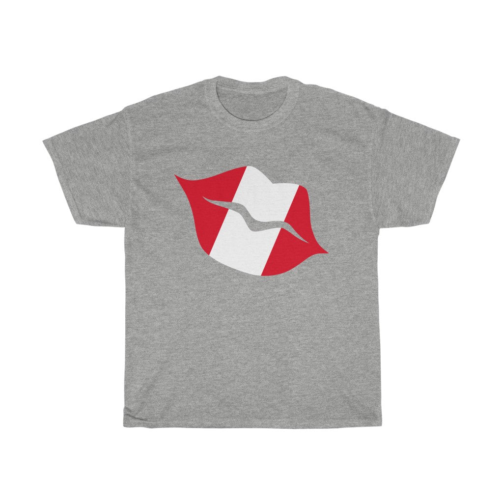 Peru Lips Flag Standard Tee - Unisex