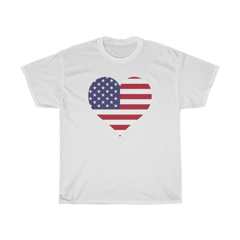 United States of America Heart Flag Standard Tee - Unisex