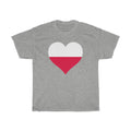 Poland Heart Flag Standard Tee - Unisex
