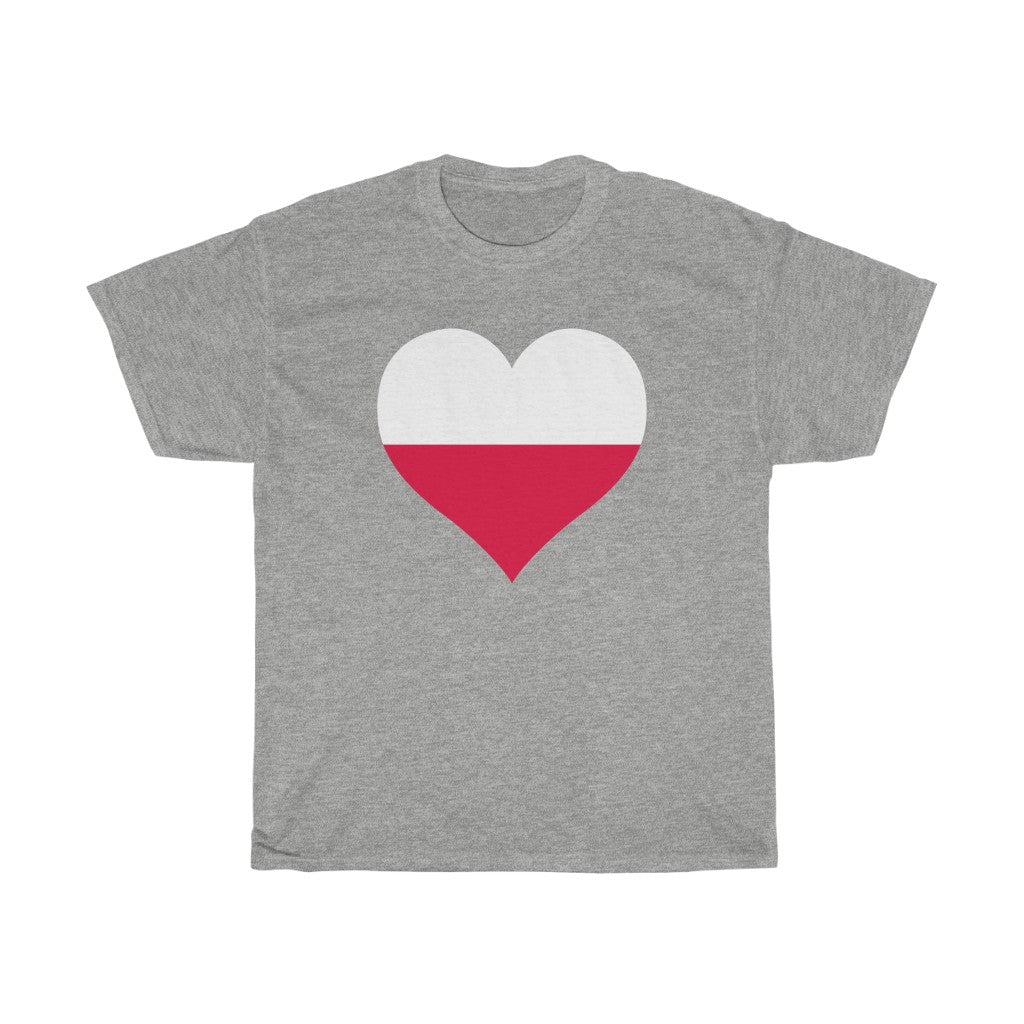 Poland Heart Flag Standard Tee - Unisex