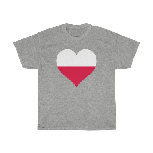 Poland Heart Flag Standard Tee - Unisex