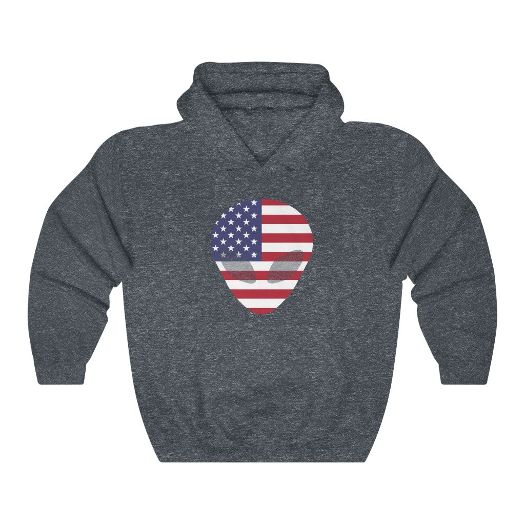 United States Alien Flag Hoodie Sweatshirt - Unisex