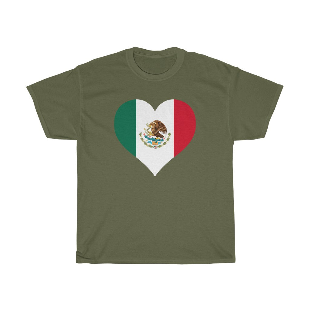 Mexico Heart Flag Standard Tee - Unisex