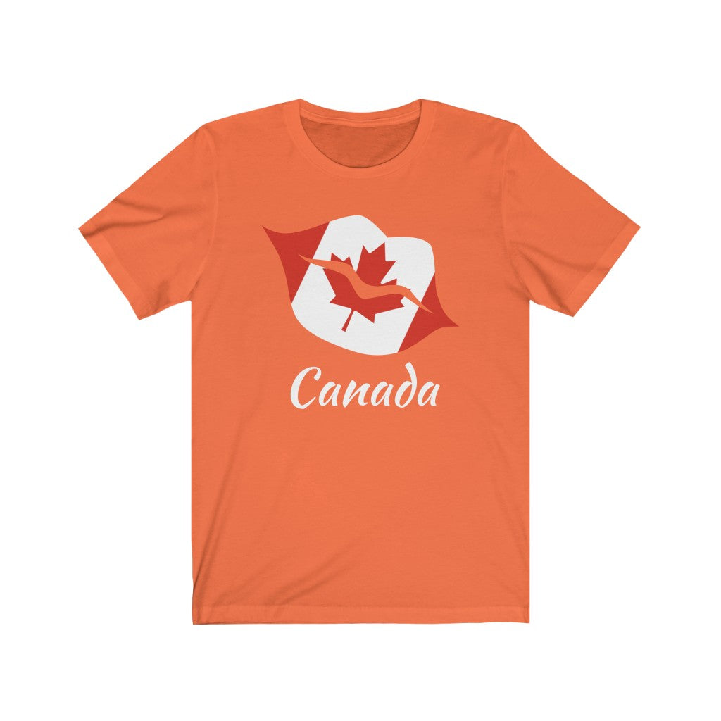 Canada Lips Flag Premium Tee 2 - Unisex