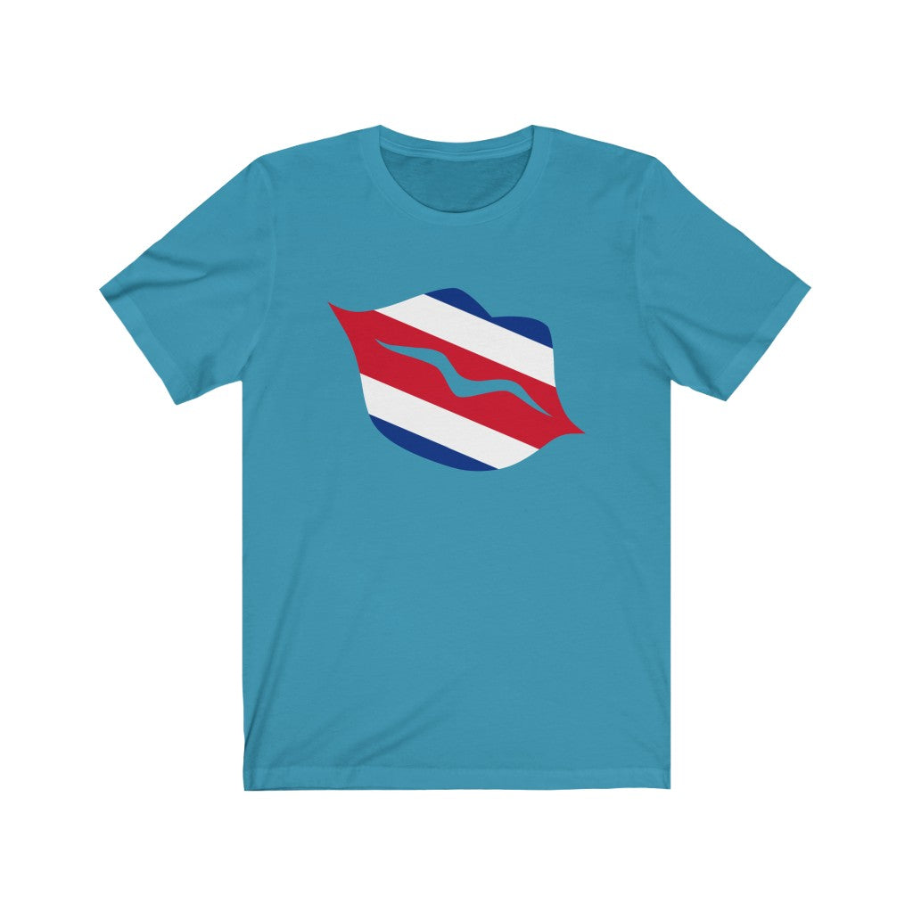 Costa Rica Lips Flag Premium Tee - Unisex