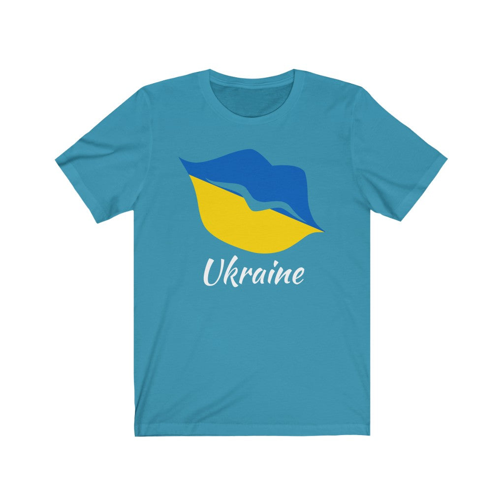 Ukraine Lips Flag Premium Tee 2 - Unisex