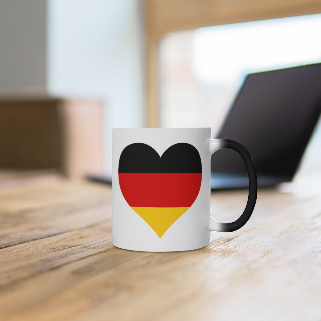 Germany Heart Color Changing Mug