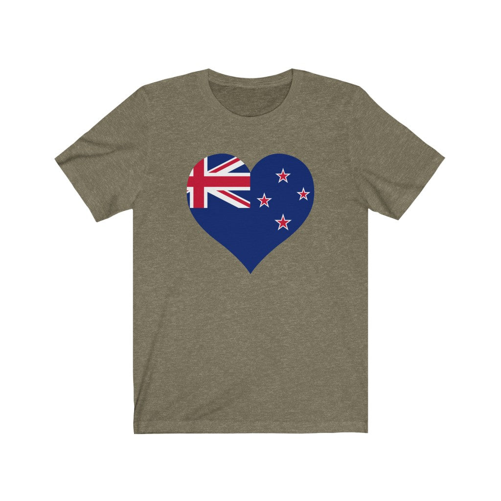New Zealand Heart Flag Premium Tee - Unisex