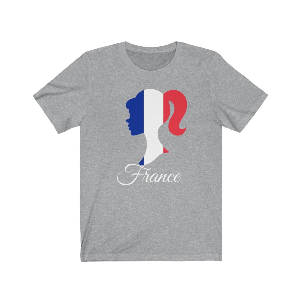 France Girl Flag Premium Tee 2 - Unisex
