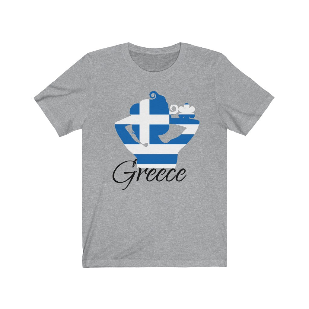Greece Lady Flag Premium Tee 1 - Unisex