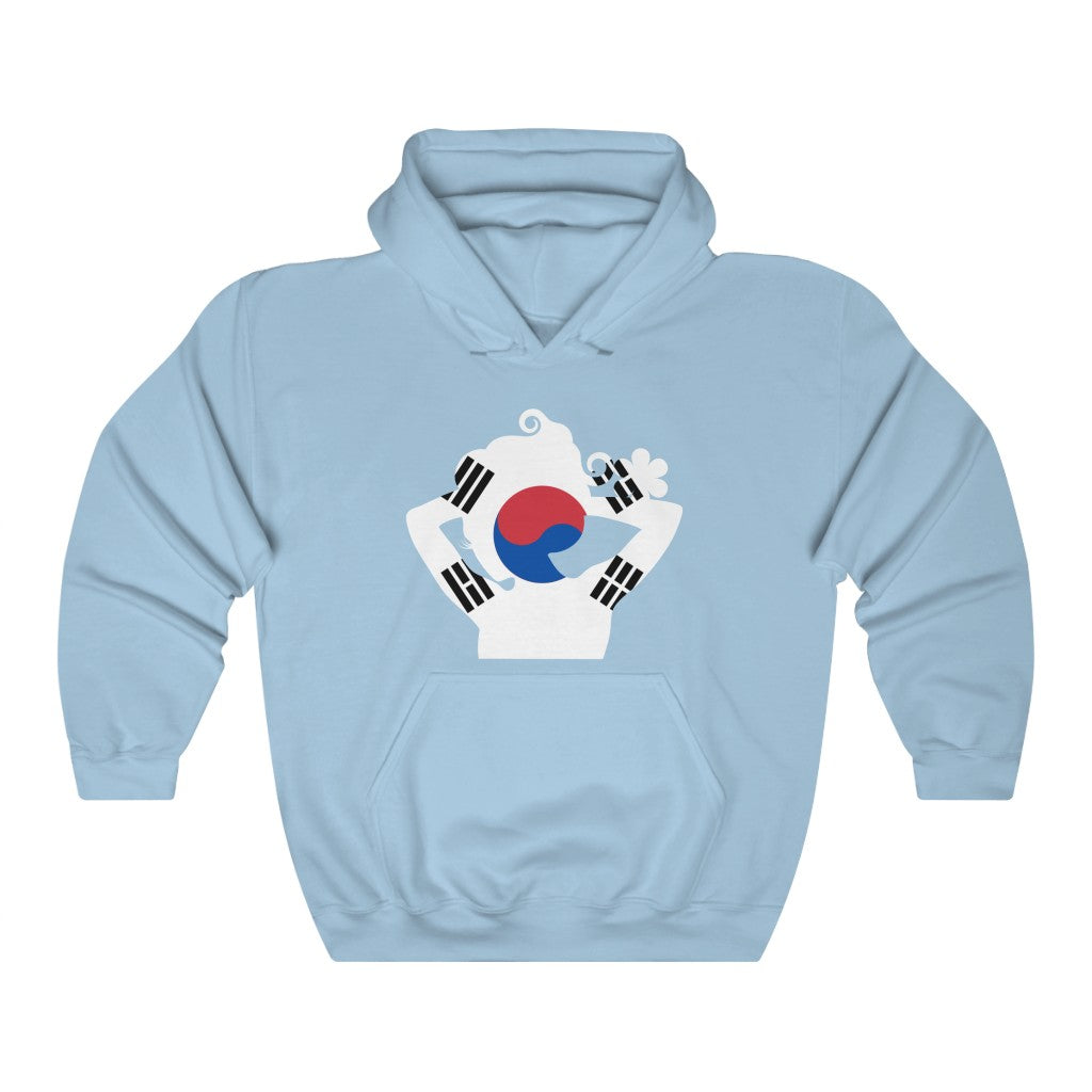 South Korea Lady Flag Hoodie Sweatshirt - Unisex