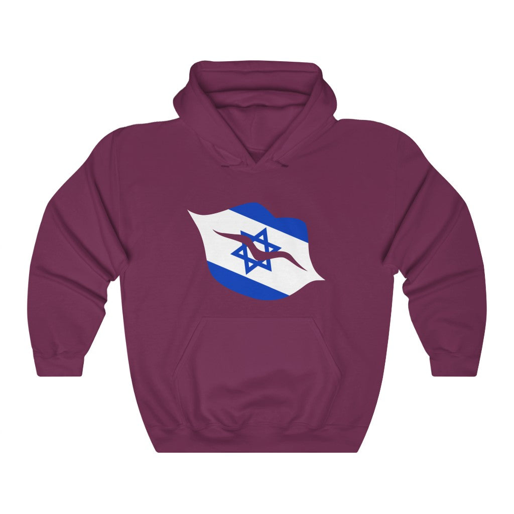 Israel Lips Flag Hoodie Sweatshirt - Unisex