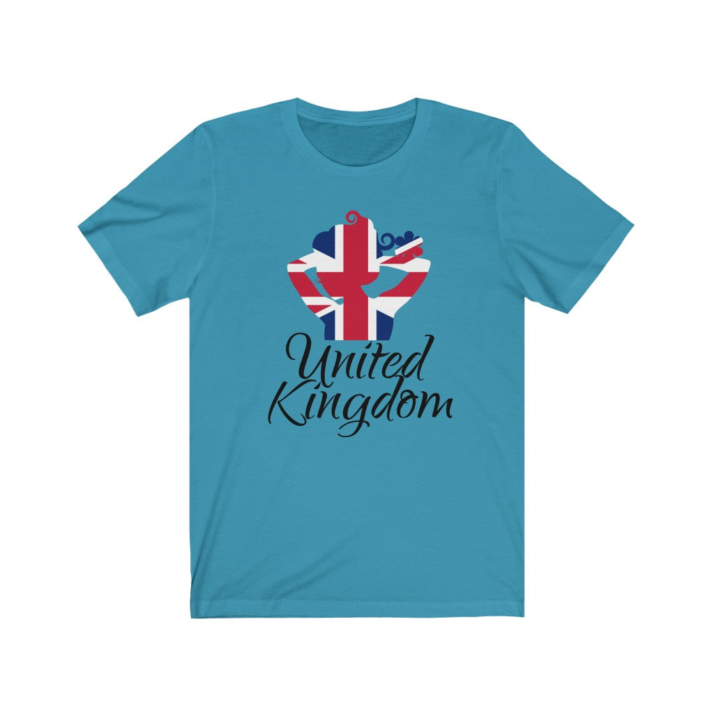United Kingdom Lady Flag Premium Tee 1 - Unisex