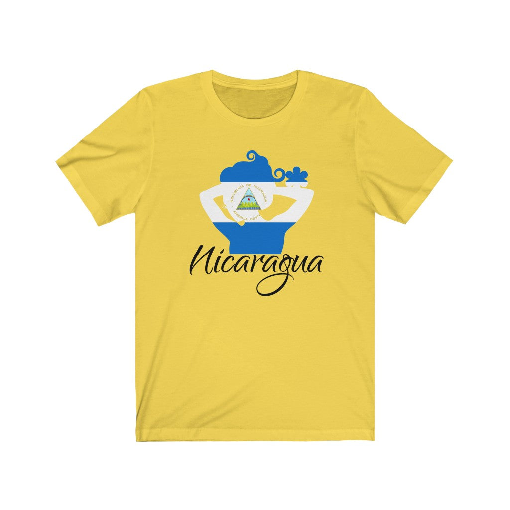 Nicaragua Lady Flag Premium Tee 1 - Unisex